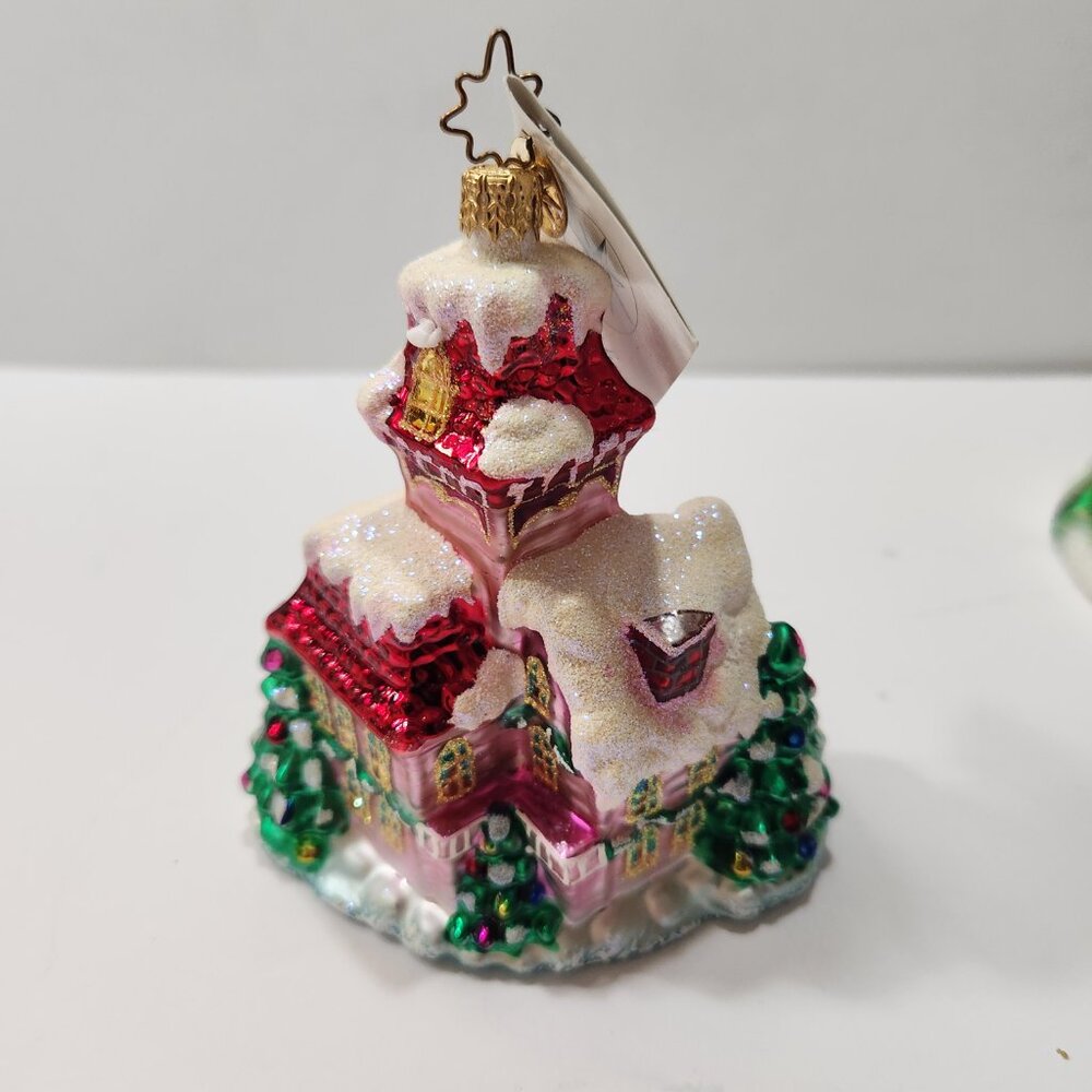 NIB 2002 Christopher Radko "Midnight Magic" Ornaments and Stand 3 Piece Set - Picture 4 of 11